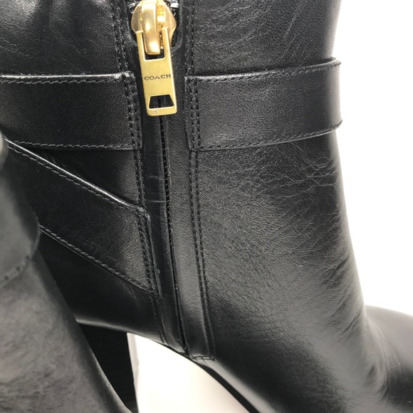 NWOB Coach Delaney Signature Buckle Heel Bootie - Picture 11 of 15